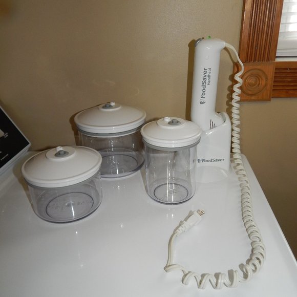 Foodsaver Kitchen Food Saver Handheld Countertop Stand Canister Set